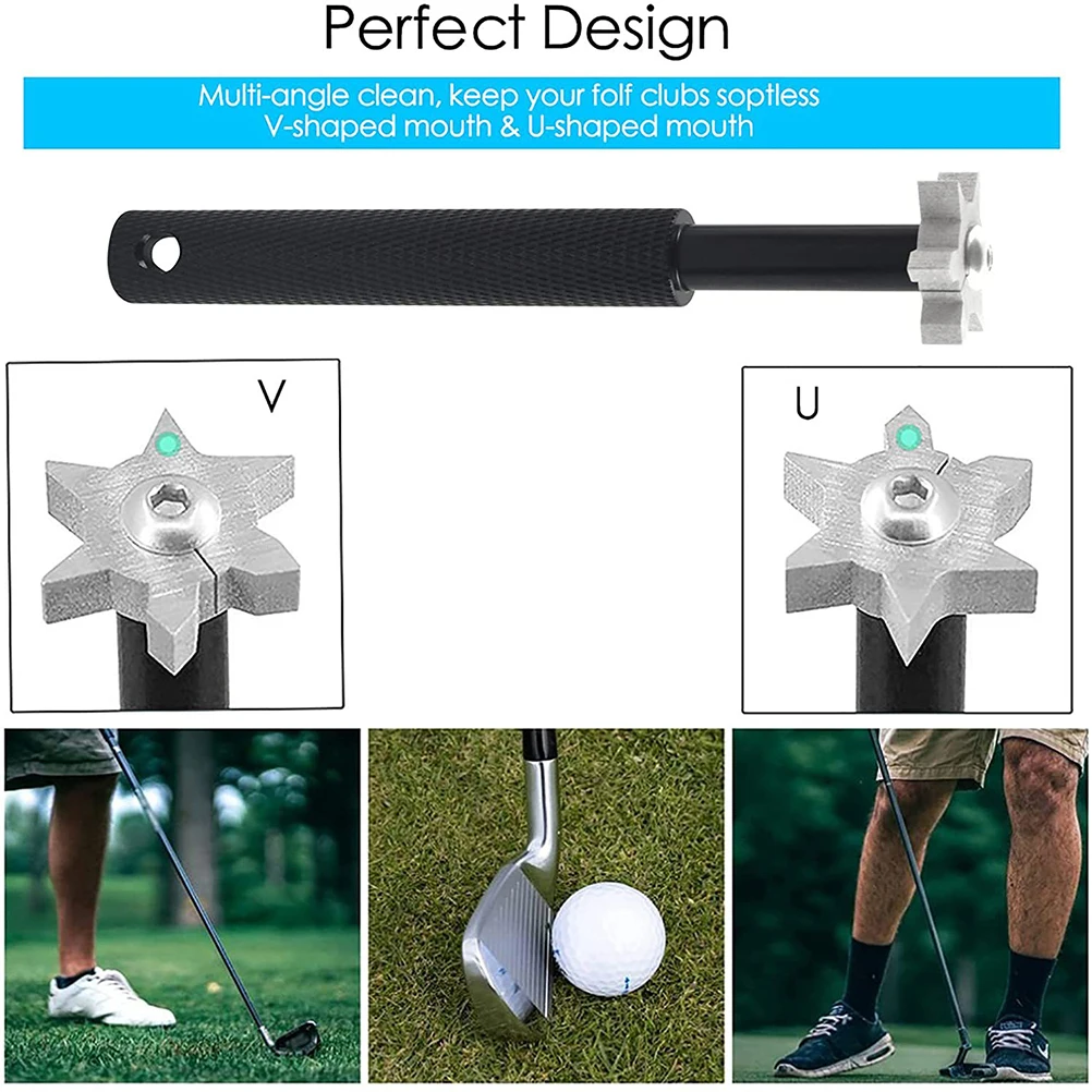 

Cleaning Tools Golf Club Sharpener Set Groove Sharpening Brushes for Equipment Clubs Man