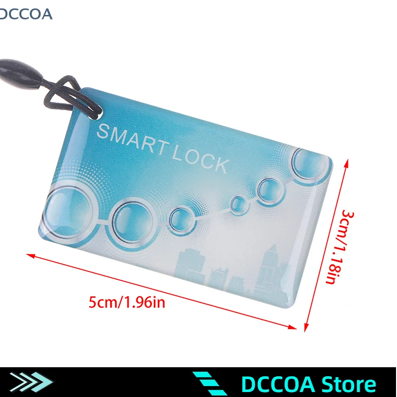 10 個 5*3 センチメートル IC カード Tuya TTlock BLE 電子スマートドアロックカードデジタル指紋ロックロック解除 RFID カード 13.56Mhz