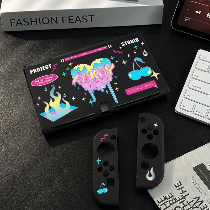 Ultra-slim shock-absorbing case for Nintendo Switch OLED Dockable Cover Detachable Joy-Con Sweat Slip-Resistant Controller Case
