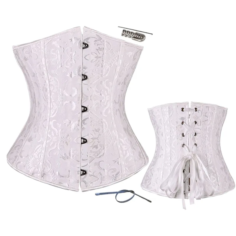 

Corset Underbust Jacquard 26 Steel Bone Corsets Sexy Corset Waist Belt for Women Club Outfits