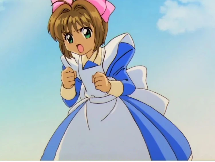 Irelia H 사쿠라 카드 캡쳐 사쿠라 앨리스 코스프레 의상 여성용 메이드 복장 코스프레 애니메이션