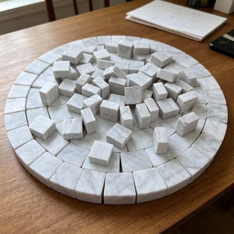 150g 5.29 OZ DIY Mosaic Marble Square Decorative Tiles for Home Decor Kitchen Bathroom Living Room Artistic Creativity Projects