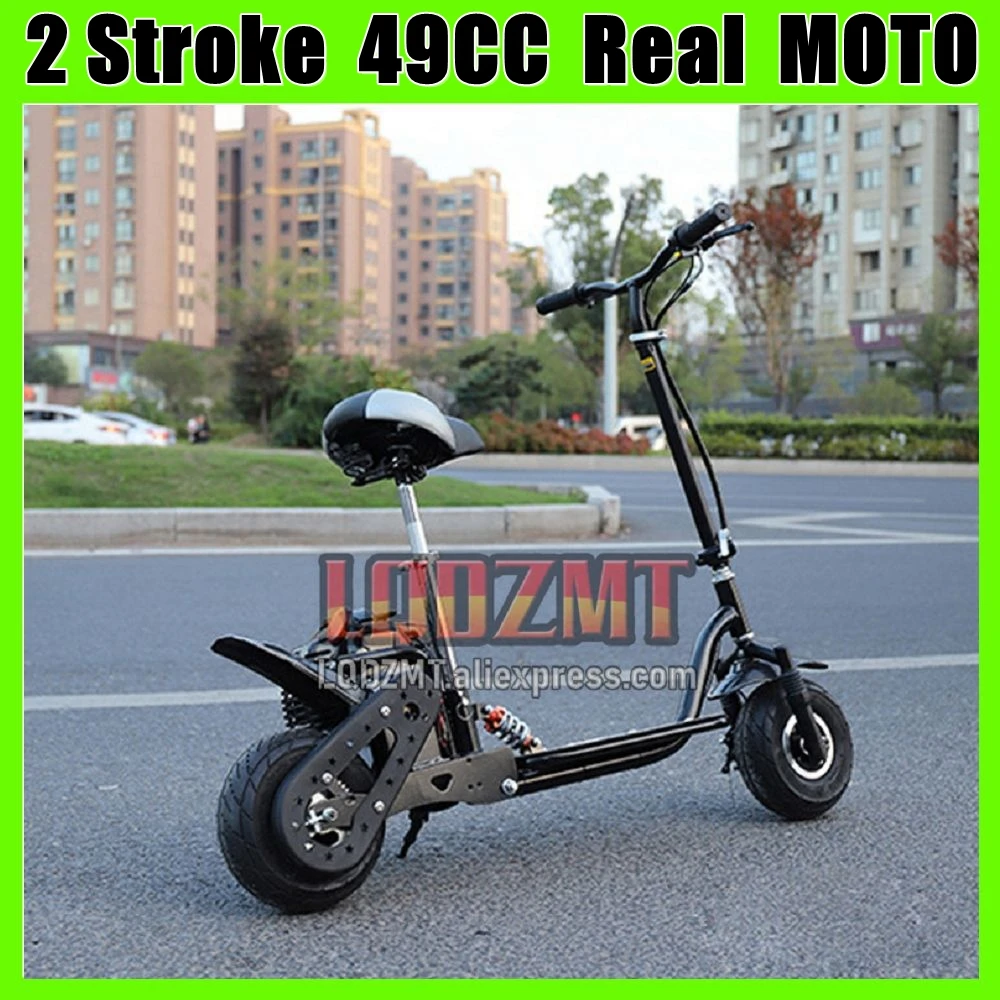 Adult Scooter 50CC 2Stroke Engine Gasoline Mountain Motorbike OFF-Road Dirt Bike Mud Pit Tukeng Mud Beach Superbike Motorcycle