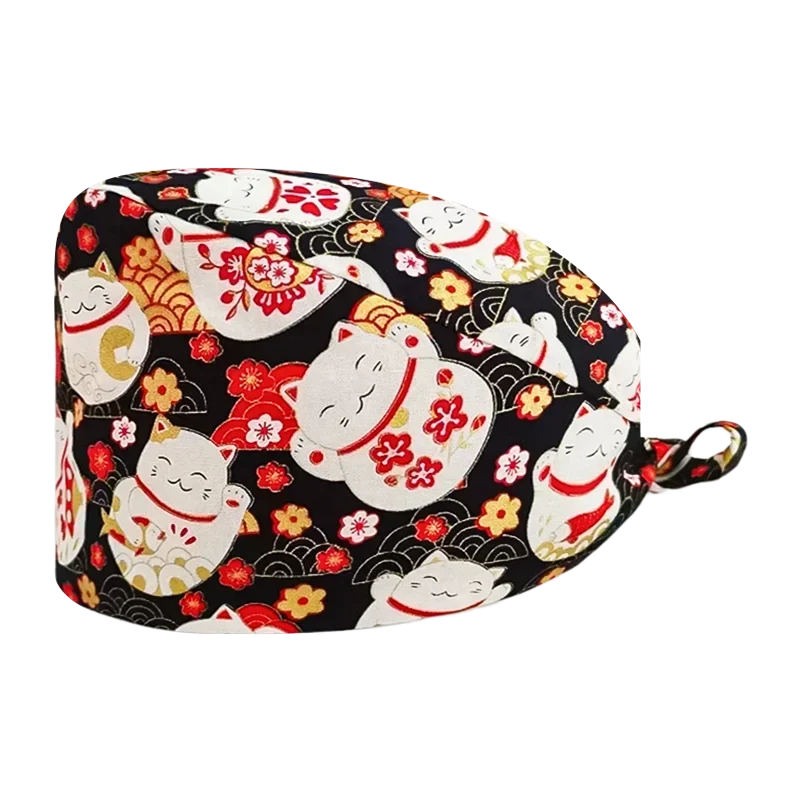 Casquettes chirurgicales pour hommes et femmes, blouses d'infirmière imprimées, soins médicaux, laboratoire de dentiste, salon de beauté, accessoires de casquette de travail pour clinique