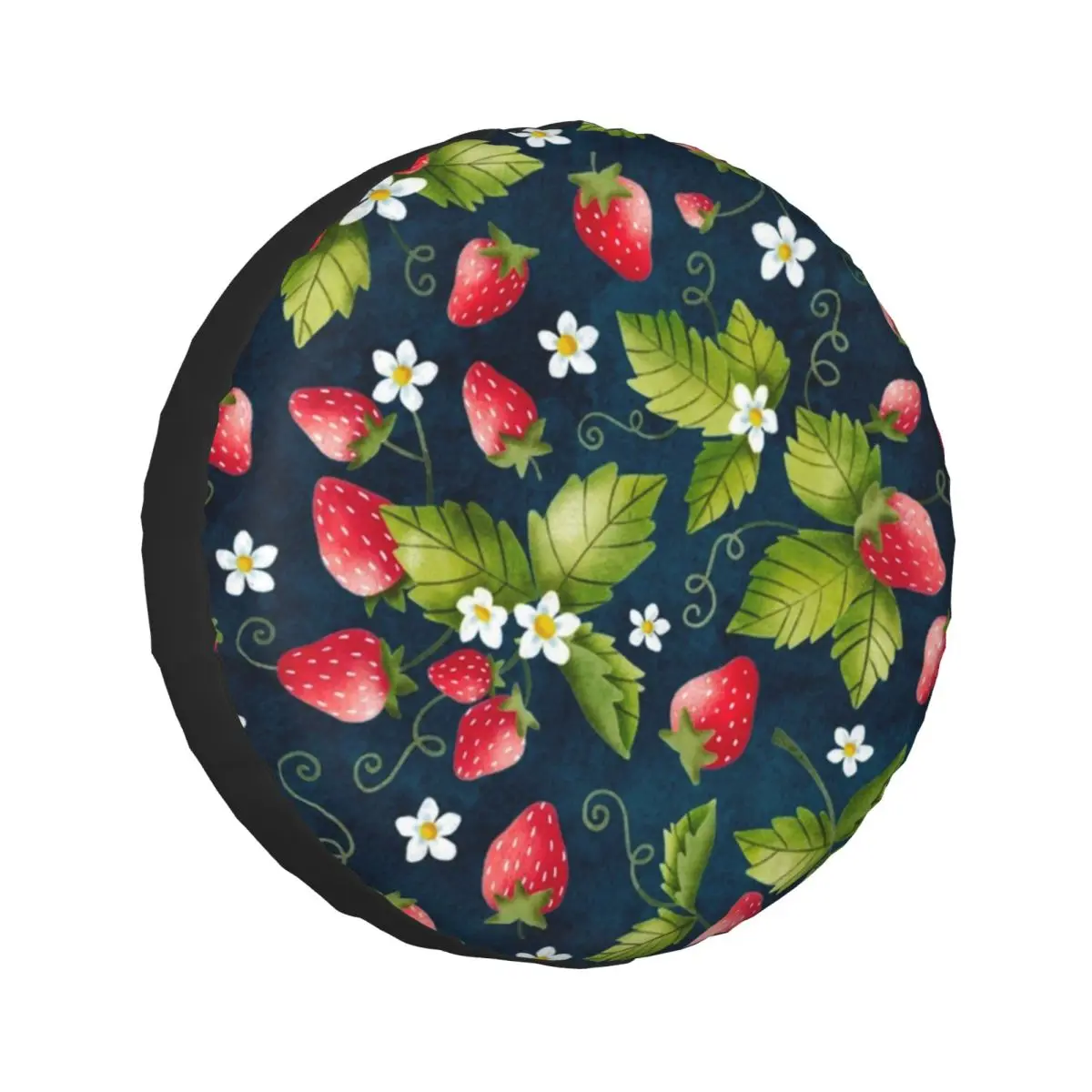 

Custom Strawberry Field Spare Tire Cover for Jeep SUV RV 4WD Trailer 4x4 Wheel Protector Covers 14" 15" 16" 17" Inch