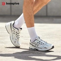 Baasploa homens tênis de corrida clássicos malha respirável sapatos esportivos para homem leve tênis casuais masculino antiderrapante nova chegada