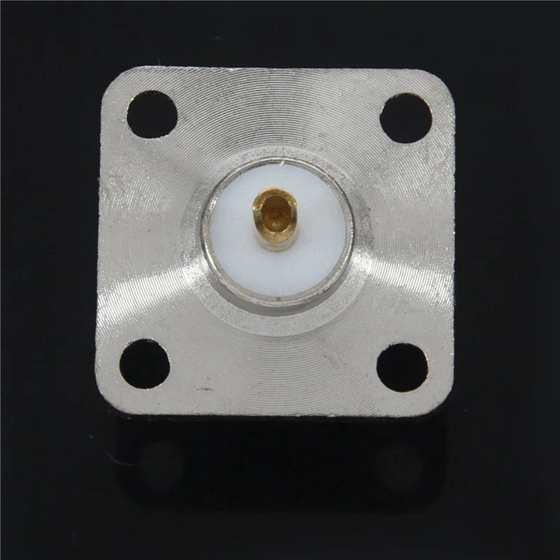 

ABVG-6X N Type Female Jack RF Coax Connector 4-Hole Panel Mount With Solder Cup,Silver