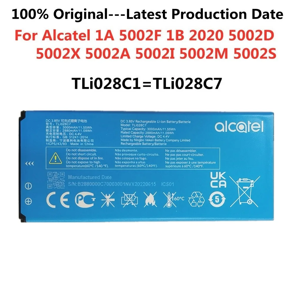 TLi028C1 TLi028C7 Original Battery For Alcatel 1A 5002F 1B 2020 5002D 5002X 5002A 5002I 5002M 5002S Battery Batteries