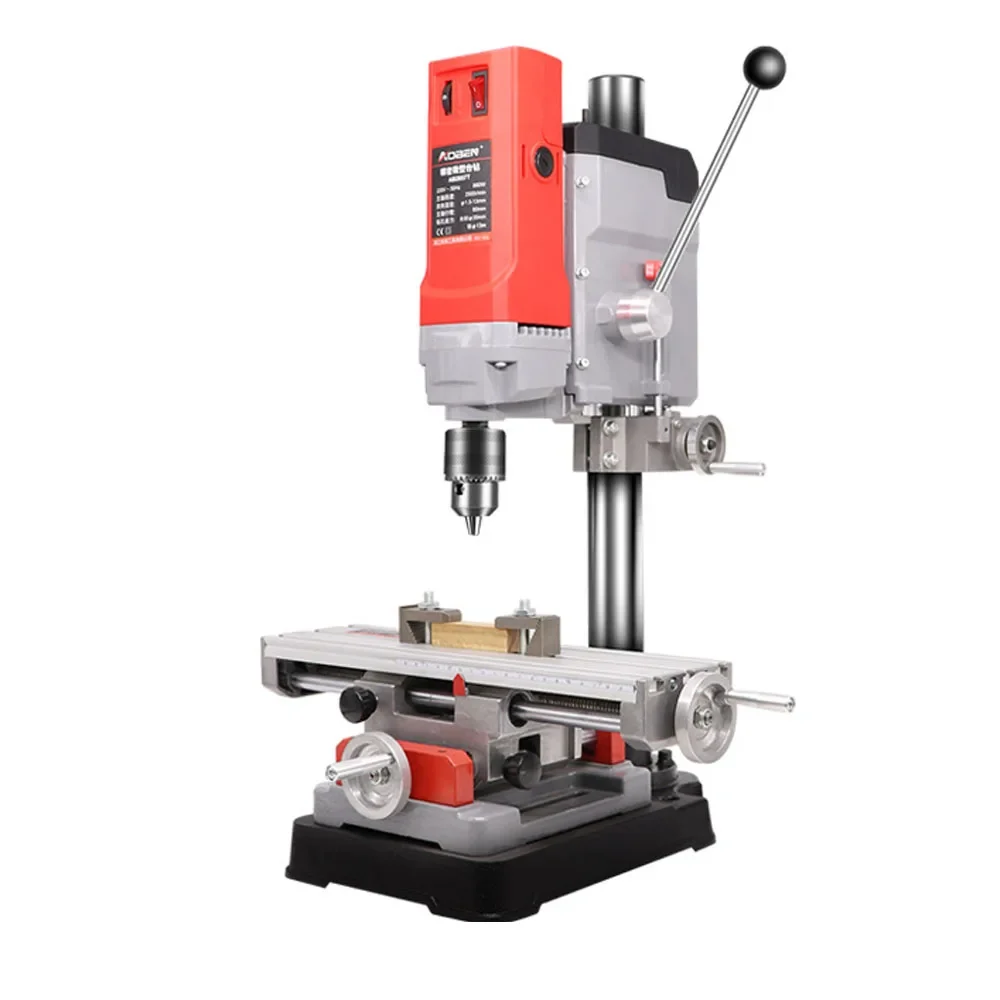 

AB2856T Mini Rotary Table Drilling Machine Multi-function Bench Drill Small 220v Home Small Electric Drill Milling Machine