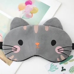 Sleeping Mask Sleeping Blindfold Soft Plush Eye Masks Cute Cat Eye Cover Plush Mask Eyepatch Nap Health Eye Cover