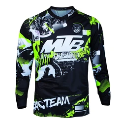 MTB Downhill Jersey Men Cycling Quick Dry Mountain Bike Racing T-Shirt Bicycle Cycling Motorcycle Motocross Shirt Motorsport