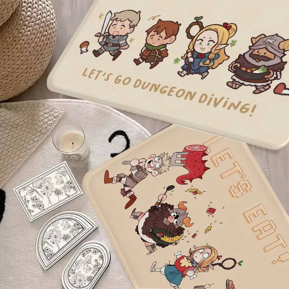 D-Delicious in DungeonS Anime Door Mat Washable Non-Slip Living Room Sofa Chairs Area Mat Kitchen Bedside Area Rugs