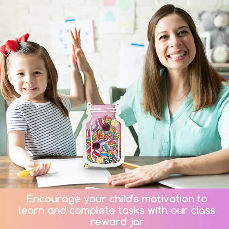 Reward Jars For Kids Incentive Jar With 30pcs Candy Coin Classroom Behavior Management Tools Bulletin Board Chart For Classroom
