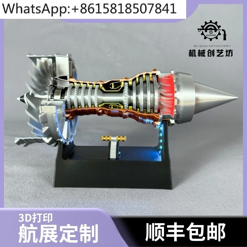 

Small Engine Assembly Jet Aircraft Turbo Engine Model Bootable Boost Mini Assembly Toy