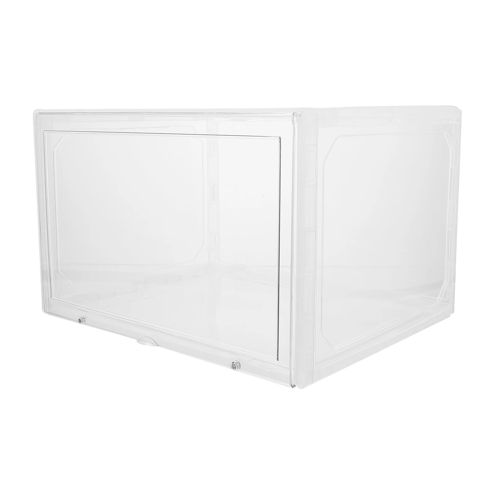 

Stackable Plastic Shoe Boxes Transparent PP Acrylic Storage Organizers Home Bedroom Dorm Shoe Store Rack Container
