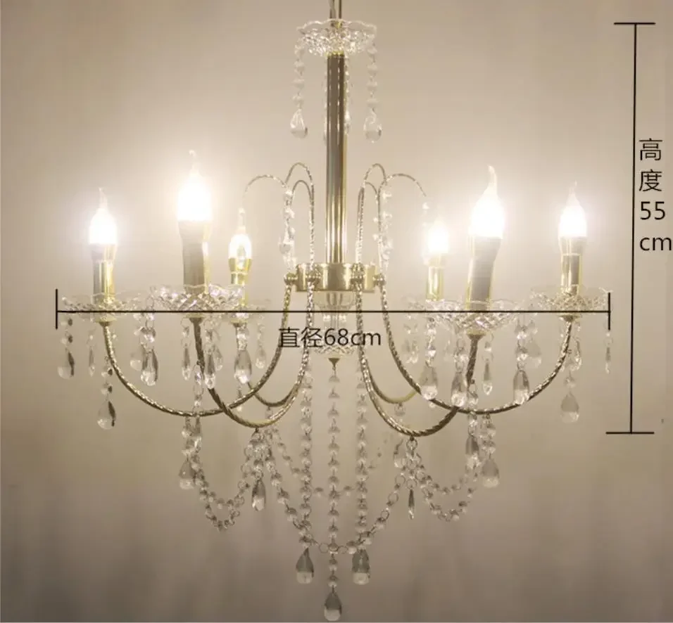 NewWedding Iron Plated Crystal Chandelier Stage Ritual Pavilion Decoration Road Bringing New Wedding Projects