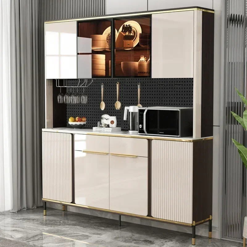 

Luxury Pantry Cabinet Kitchen Hutch Buffet Sideboard Oven Countertop Storage Microwave