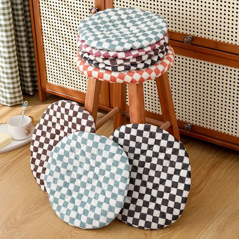 

Corduroy clip cotton round stool shroud stool chair cushion thickening small round cushion household round cushion