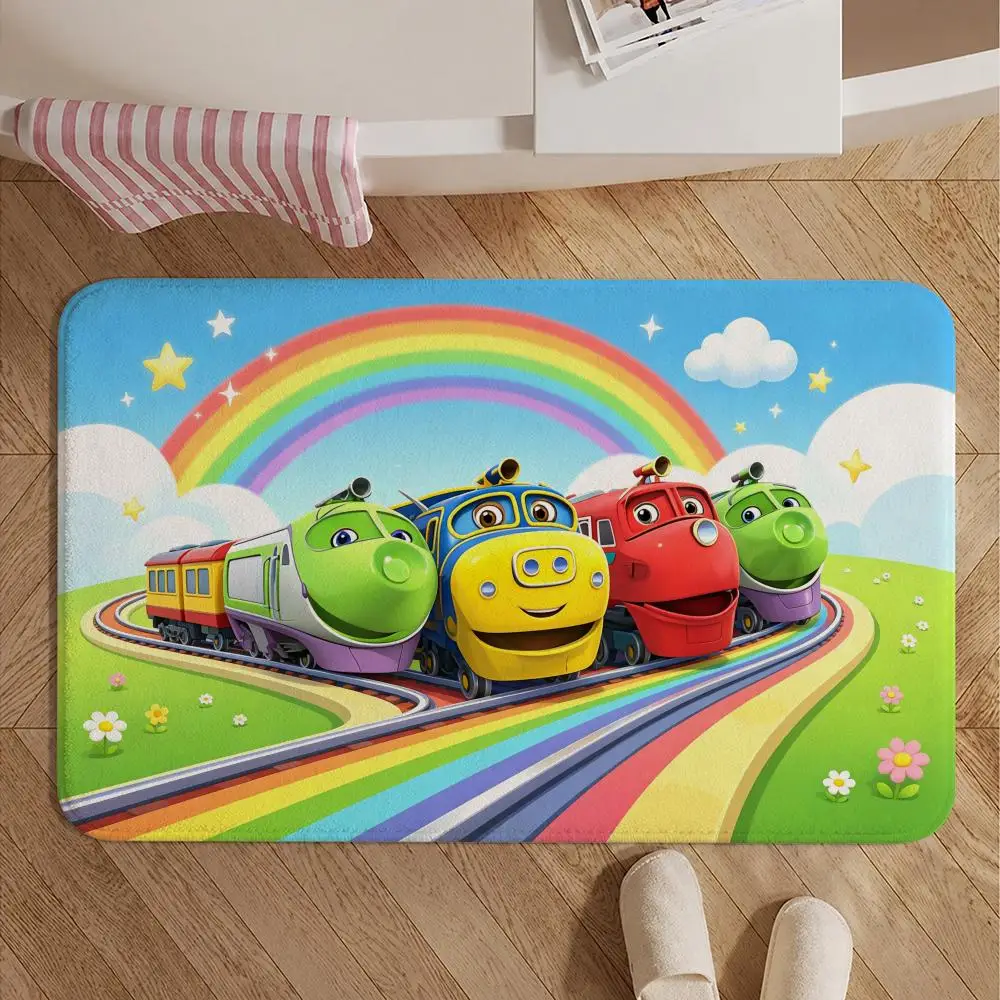 IP-ChuggingtonS Floor Mat Soft Non-Slip Bath Mat, Bedside Carpet, Absorbent Doormat for Home