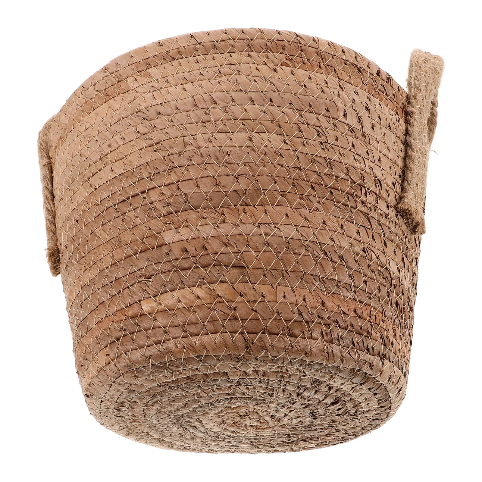

1pcs Rattan Flower Nordic Style Storage Home Decor Plant Pot Round Blanket Basket Braided Seagrass Wicker Basket Planter Cozy