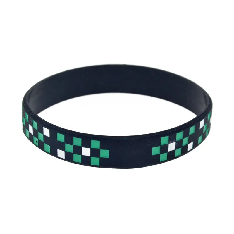 50 قطعة شيطان القاتل سيليكون سوار اليابانية أنيمي معصمه طالب الإسورة حجم الشباب