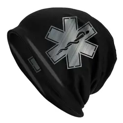 Emt Star Of Life Bonnet Hats Femme Cool Knitted Hat For Men Women Warm Winter Paramedic Medic Skullies Beanies Caps