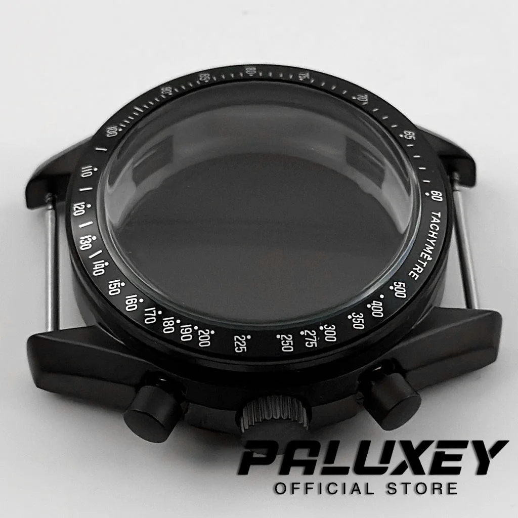 40mm Men's Watches Metal Acrylic Bubble Mirror Watch Case Accessories Watch Parts For VK63 VK63A Quartz Movement