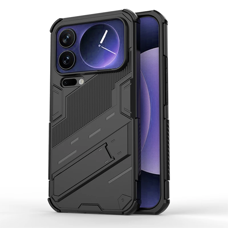 

Для Xiaomi 17 Pro Max, 17 Pro чехол ELVEV в стиле панк, противоударный прочный бронированный кронштейн, чехол для телефона