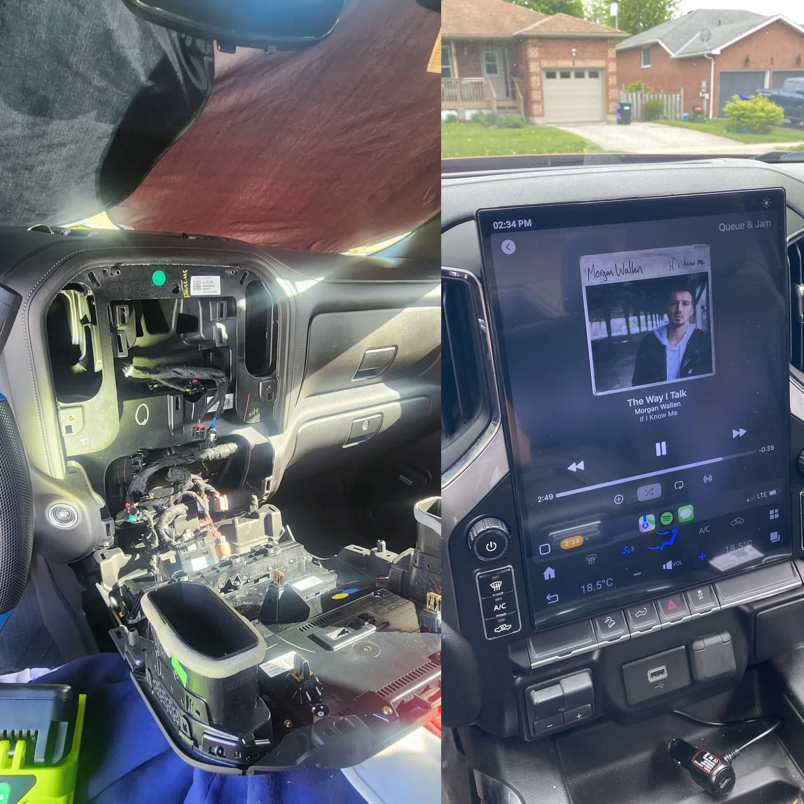 الأسهم الأمريكية 15.6 بوصة لسيارة شيفروليه سيلفرادو تاهو جي إم سي سييرا 2019-2023 أندرويد 13 نظام تحديد المواقع والملاحة مشغل وسائط متعددة رئيس وحدة