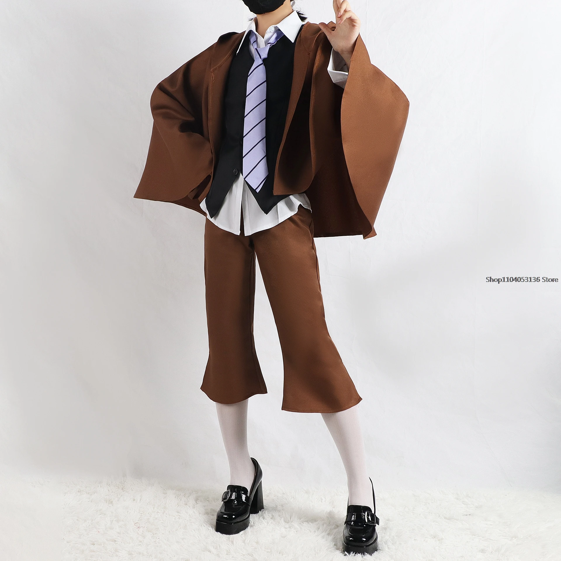 Costume Detective Uniform Suit Edogawa Rampo Outfits with Hat for Halloween Comic Con Edogawa Ranpo cosplay Bungo Stray Dogs