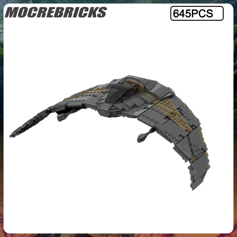 

Space War Series Goa'uld Death Glider Spacecraft Model Building Blocks Set MOC Children's Toys Christmas Gifts