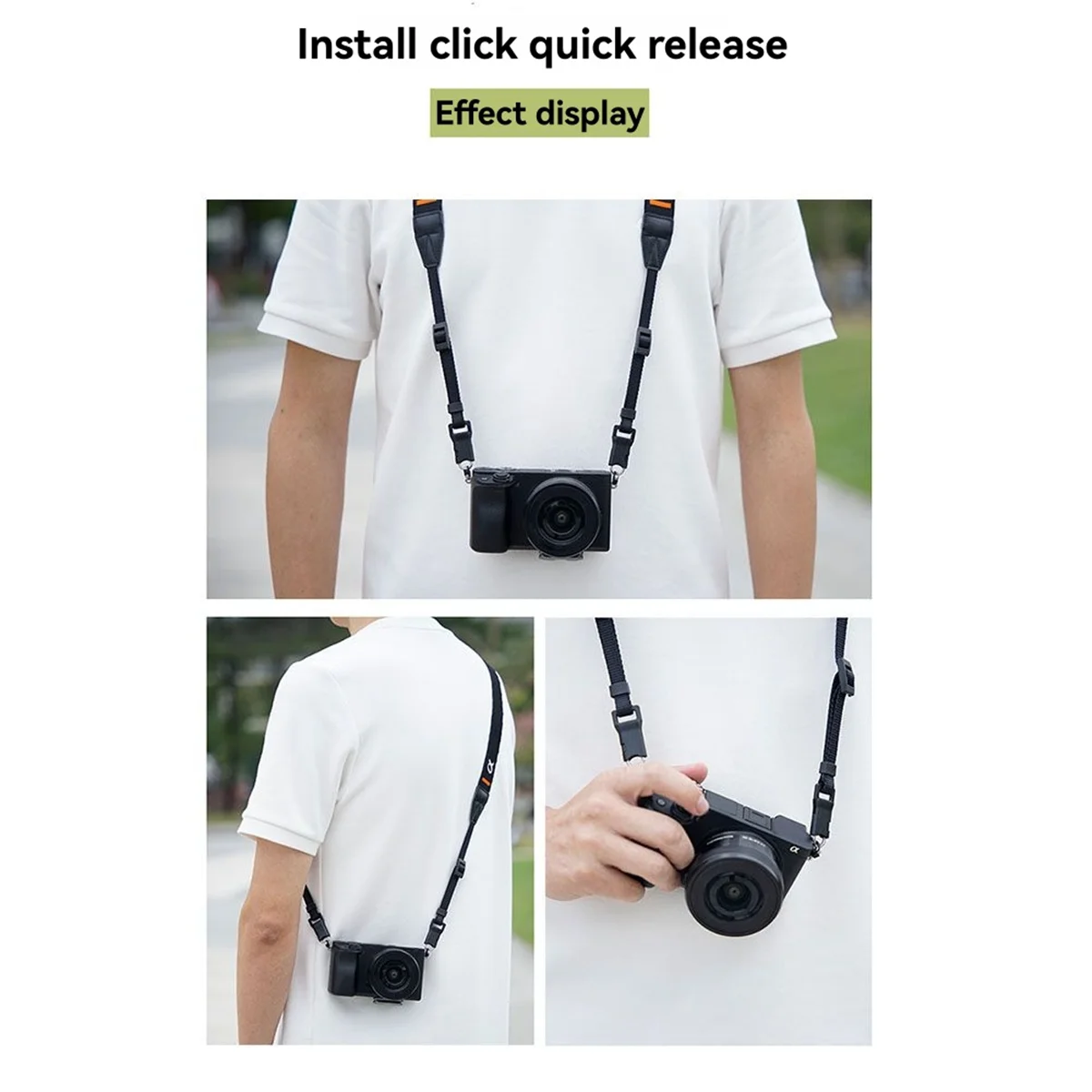 موصل كاميرا سريع التحرير بإبزيم حزام الكتف والرقبة لهاتف Sony Fujifilm SLR Nikon