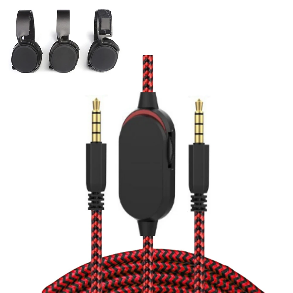 3.5Mm Audio Aux Kabel Met Inline Mute Schakelaar En Volume Controller Hoofdtelefoon Kabel Voor Dell Alienware Aw720h Aw310h Aw510 H