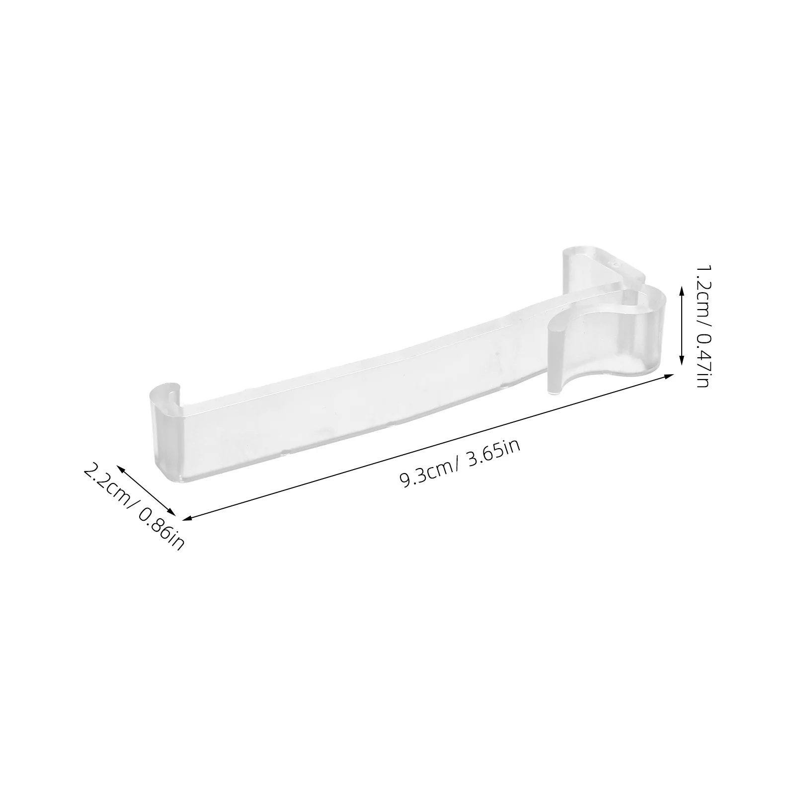 20 قطعة مقاطع الستارة العمياء العمودية البلاستيك الشفاف سهلة التركيب للستائر الخشبية الصناعية استبدال غطاء النافذة المخفية الأجهزة #4