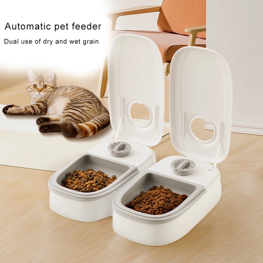 Automatic Pet Feeder Dog Food Dispenser Convenient Cat Food Bowl  Food Storage Container Household Pet Accessories