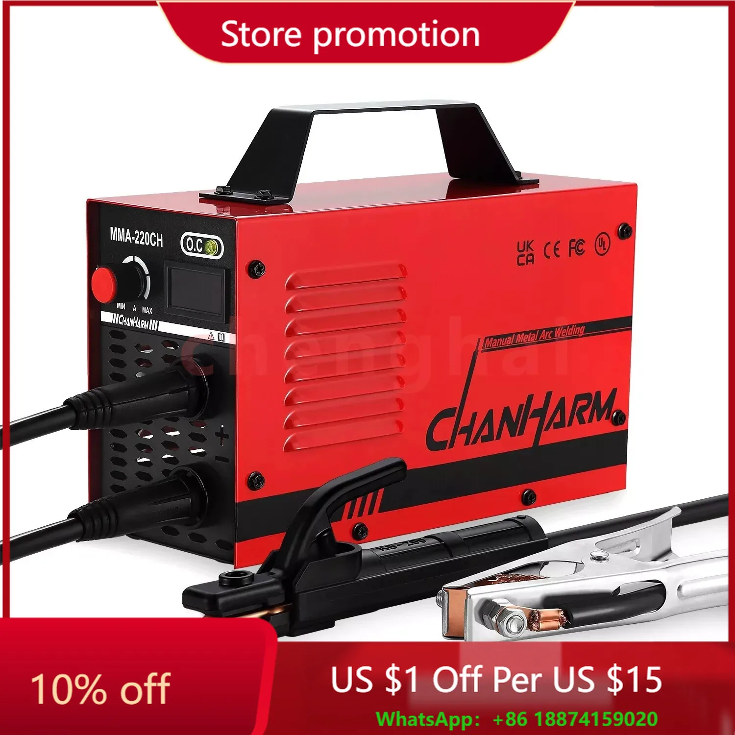 

Mini Electric Stick Welder Dual Voltage 110V/220V DC Manual Metal Arc Welding