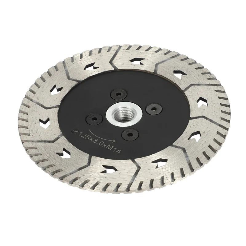 

A53Q-4 Pcs 125 X 2.8Mm M14 Double-Sided Diamond Saw Blade Grinding Slice Sharp Type With Flange