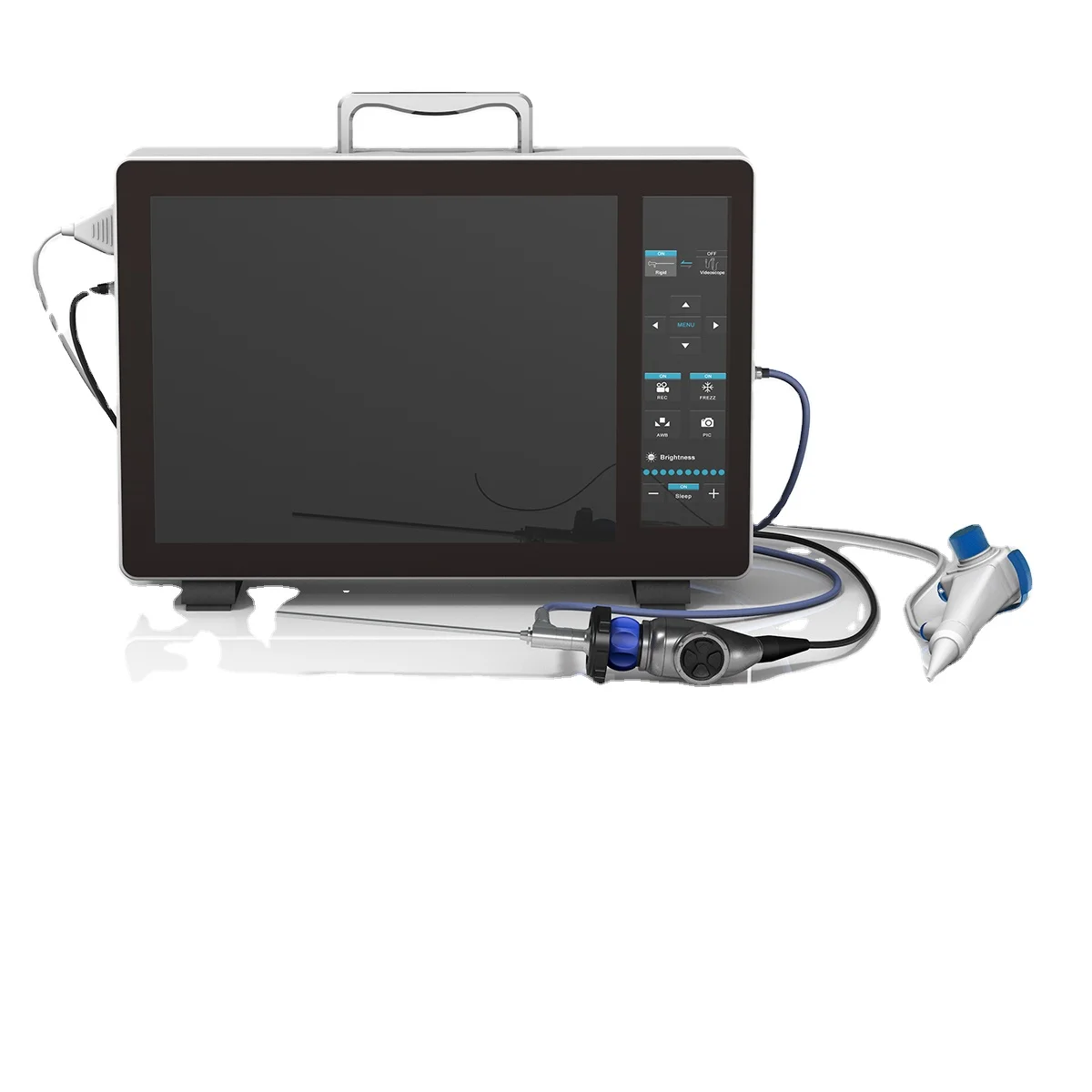 High Quality Veterinary Portable Endoscope Camera System 12 Inch HD Veterinary Flexible Bronchoscope