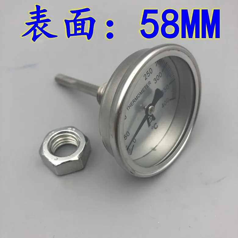 HD Stainless Steel bi-metallic Thermometer 0-400 degrees,and 500 degrees M14*2 Thread WSS-303