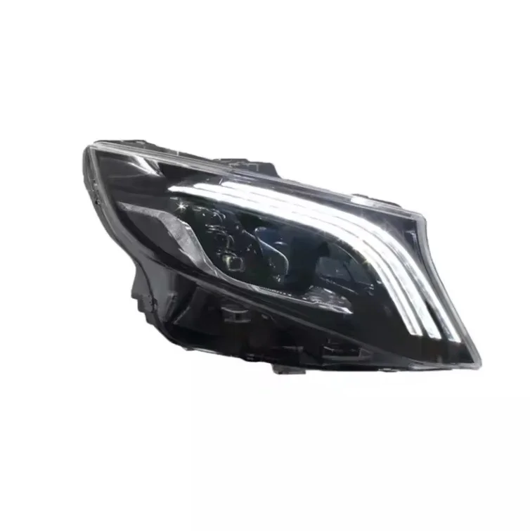 Car Accessories for Mercedes Vito W447 Headlight Assembly Activate A Touch of Blue Three Eyes LED Head Lights