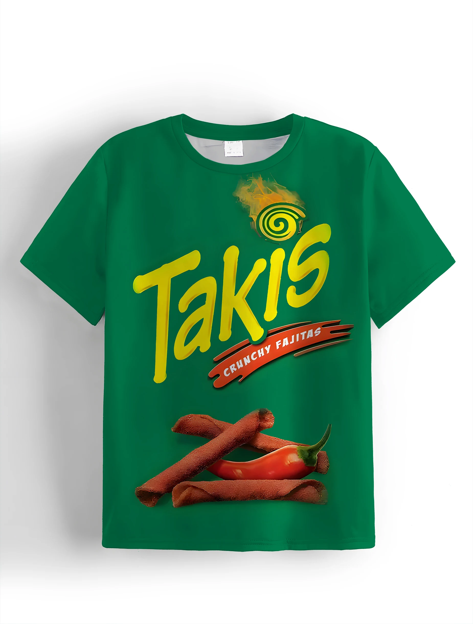 Takis Crunchy Fajitas Child T-shirt Clothing for Boys Clothes Children's Boy's Clothing Tops Top Shirts Short Sleeve 2024 Kids