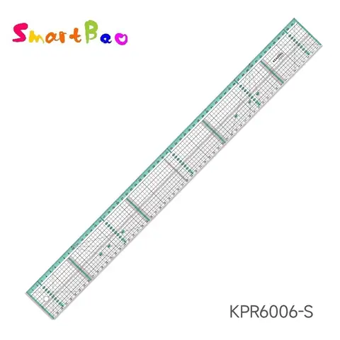아크릴 패치워크 퀼팅 자 20cm/30cm/60cm | 스틸 엣지, 절단 방지, 미끄럼 방지, 듀얼 클로커 재봉 및 드레스메이킹