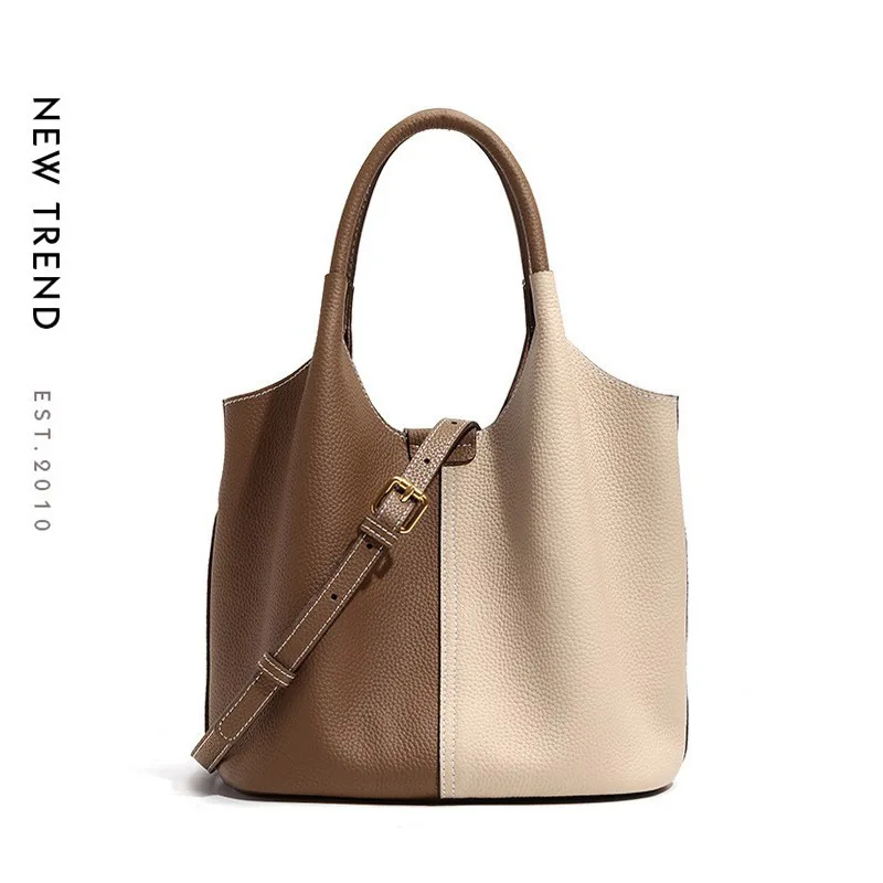 

100% Genuine Leather Commuter Diaper Bag Satchel Crossbody Handbag Fashionable Nappy Organizer for Mom