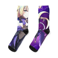 Genshin Impact Fischl Socks floral funny gift Socks Men's Women's