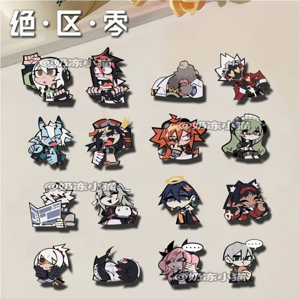

16PCS Anime Zenless Zone Zero Badge Brooch Pin Nicole Demara Clothes Backpack Decoration Lapel Personalized Chest Tag