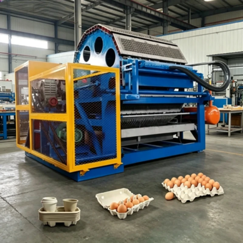Automatic Egg Tray Production Line High Efficiency Pulp Molding Machine