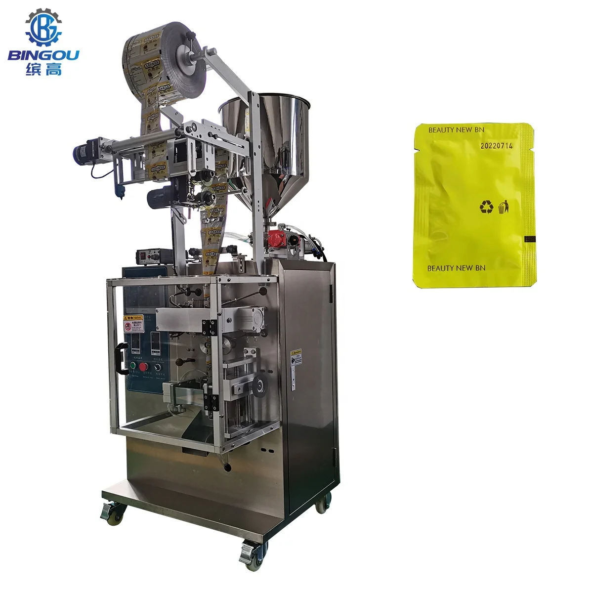 Best Sold Automatic Shampoo Sachet Packing Machine Round Edge Packing Machine Irregular Shape Bag Pack Machine for Sale
