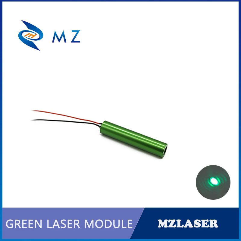 520nm Green Dot Laser Module High Quality 5mw 10mw D10mm Glass Lens Aluminum Shell Anodized Color APC Drive