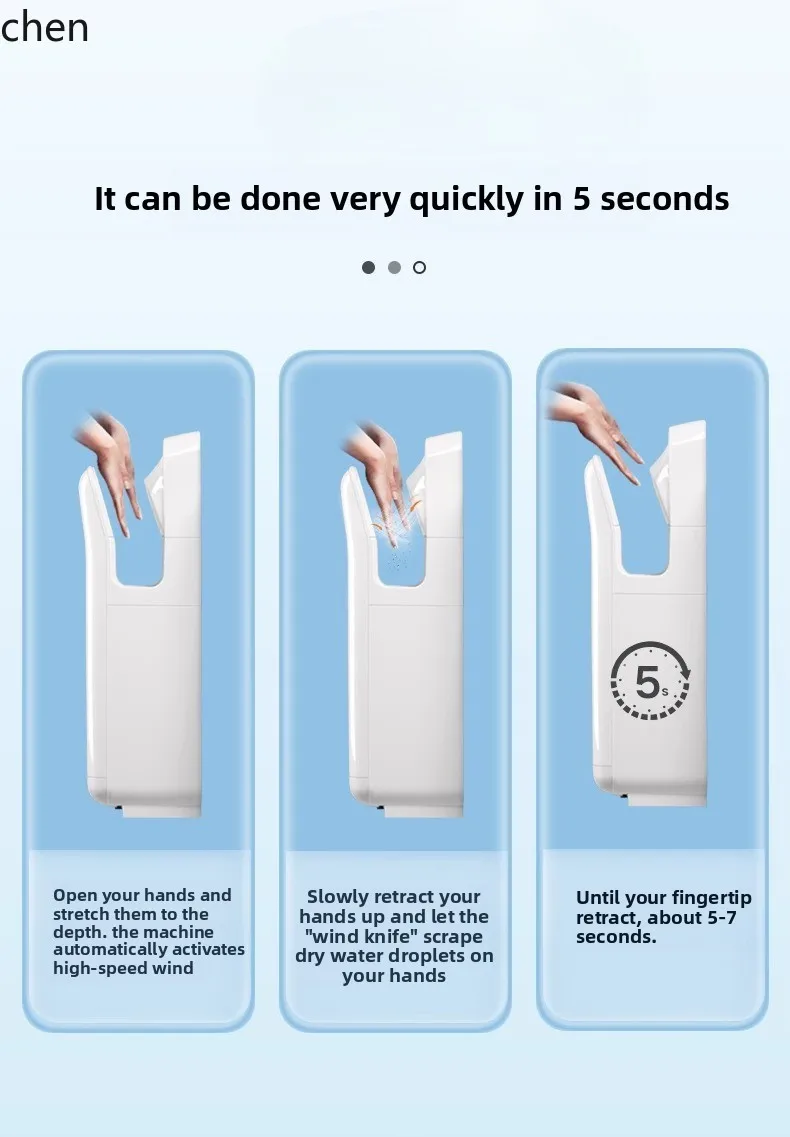 ZML مجفف تجاري عالي السرعة للهاتف المحمول مجفف يدوي أوتوماتيكي للمرحاض