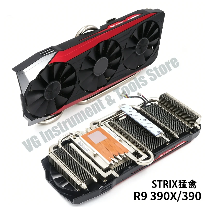 Neuer geeigneter Kühlerlüfter mit Beleuchtung für ASUS STRIXGTX980Ti/R9 390X/R9 390 Grafikkarten – Detail 4